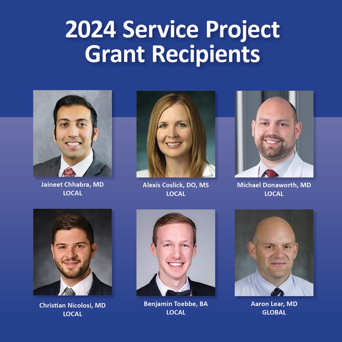 📢 AMSSM congratulates the following recipients of the 2024 Local and Global Humanitarian Service Project Grants! 👏👏 Look for more information about each one of these impactful service projects later this year.