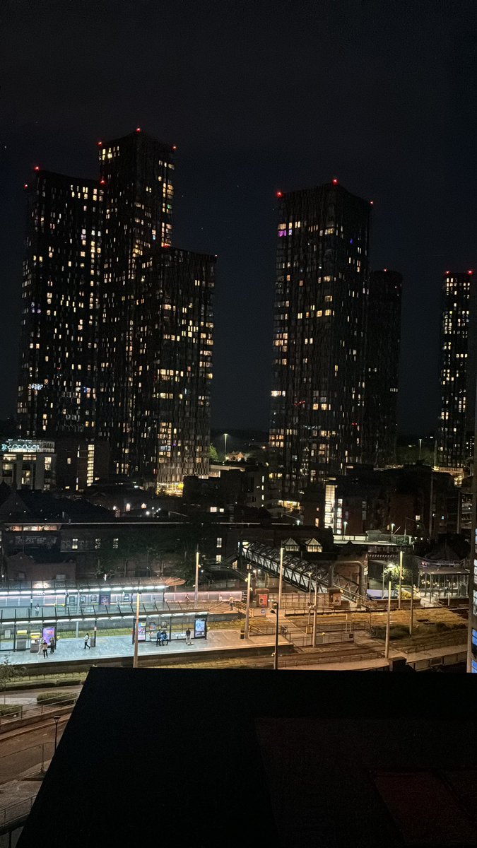 Sitting with a glass looking across THE City