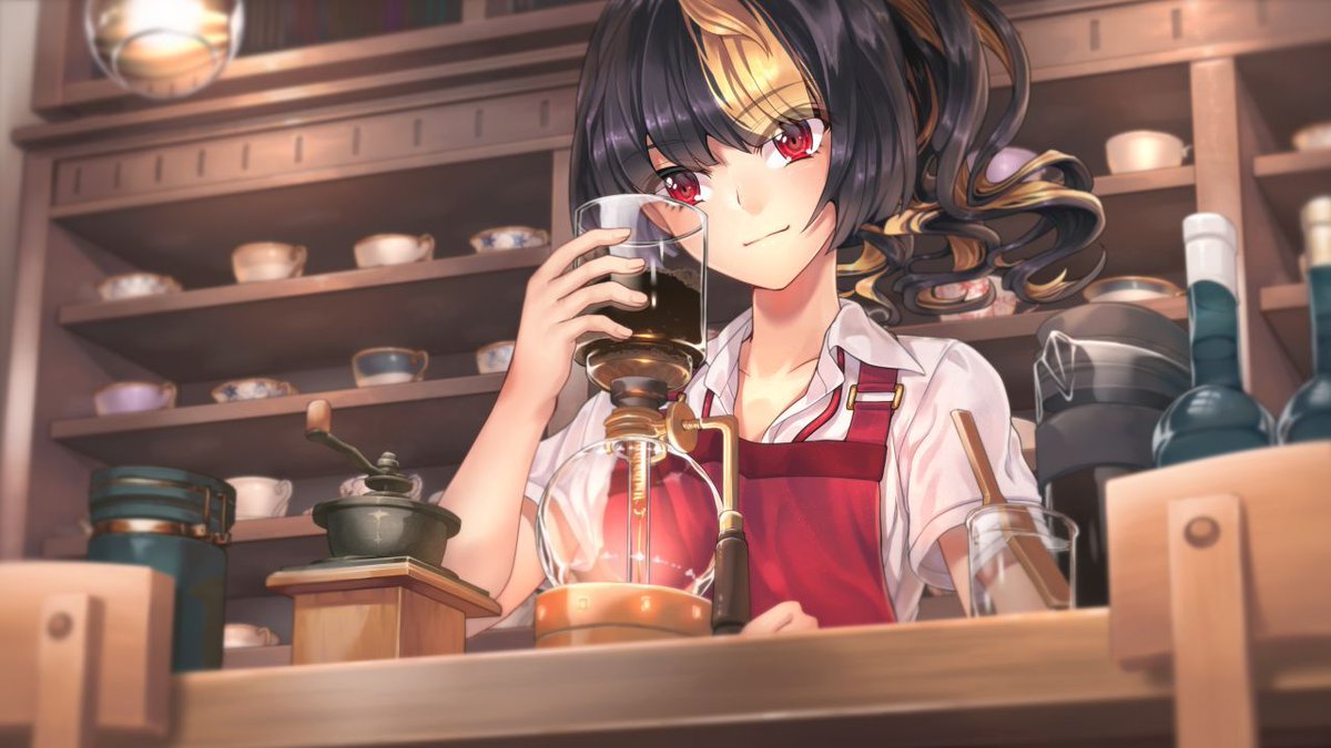 Enjoy a cup of coffee at the Lion House café with Rinka ☕ Fatal Twelve on GOG: buff.ly/3WetgEB