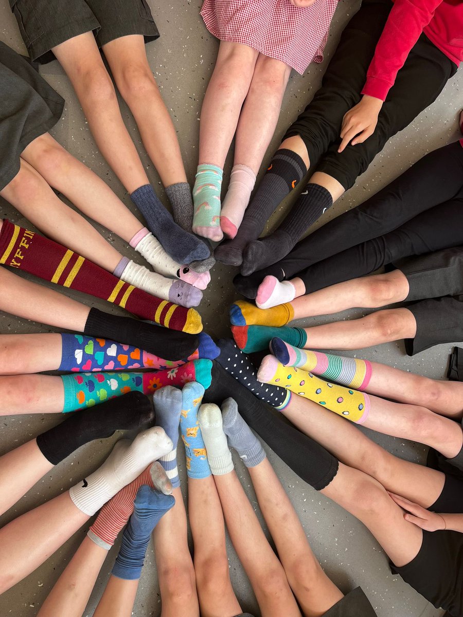 Odd socks day had huge support #socks #walktoschoolweek #getthosemilesin