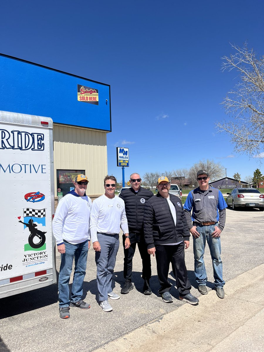 Special shout out to M&M Sales in Wall, SD for going above and beyond to assist our Luggage Team with some tire replacements on Day 1 of the 2024 #KPCharityRide! 👍