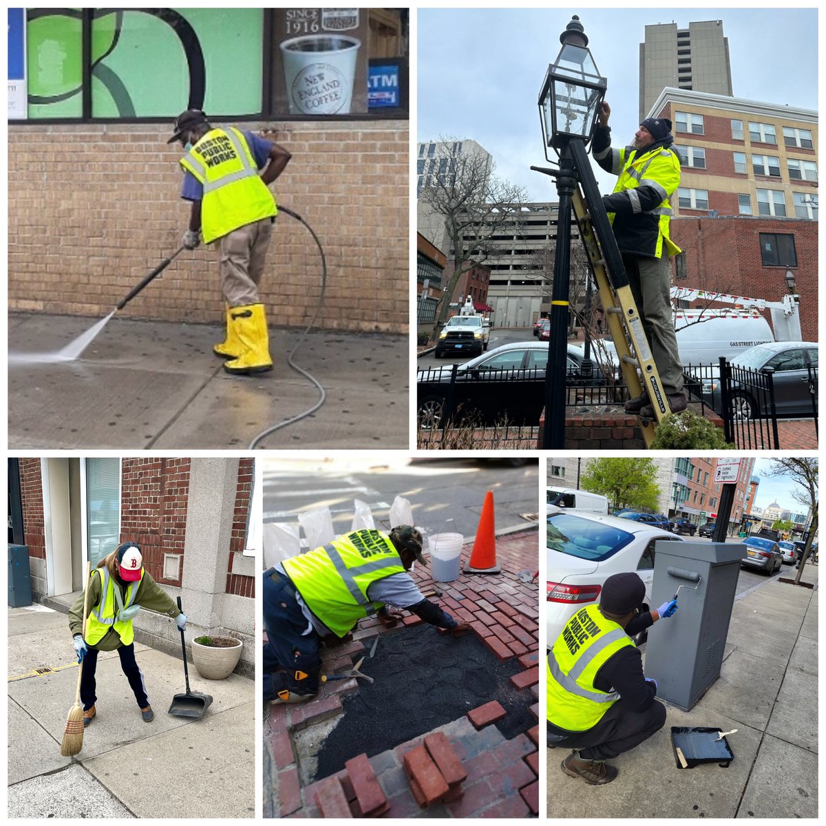 There’s no better time to thank & recognize our dedicated personnel than during #NationalPublicWorksWeek. The team works 24/7/365 to provide essential city services in all our neighborhoods. No matter the challenge, Boston Public Works has you covered! 🗑️🧹🚜💡🦺 🧱⚒️ #NPWW