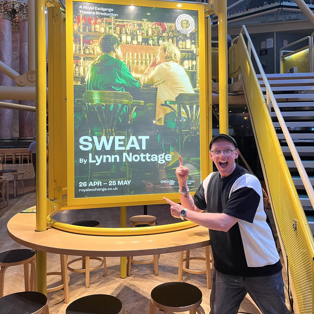 Tonight me & @whitehorseinn85 watched ‘Sweat’ at @rxtheatre. We really enjoyed it. It a very good, captivating play. The cast are brilliant. Loved the simple but very effective staging. We’ve had a great night!