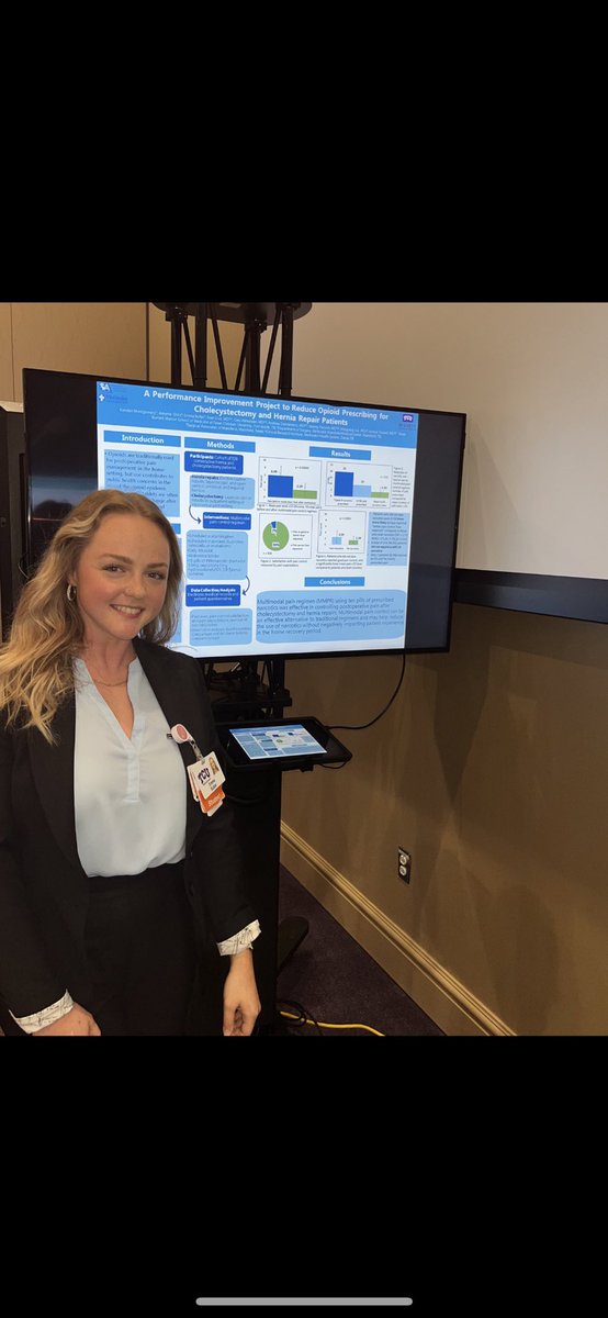 Amazing time representing the <a href="/TCUBurnettMed/">The Anne Burnett Marion School of Medicine at TCU</a> live presenting this PIP research emphasizing the role of MMPR and reducing narcotic use in the ambulatory setting! #surgery #opioiduseawareness