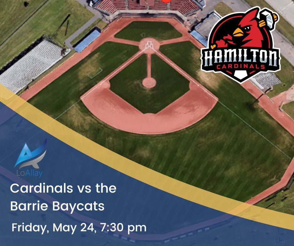 It’s baseball season in Hamilton as the hometown Cardinals take on the Barrie Baycats at Bernie Arbour Memorial Stadium on Friday, May 24, 7:30 pm. Come to show your Hamilton teams some love…also ballpark hot dogs are the best!

#Thingstodoinhamilton
