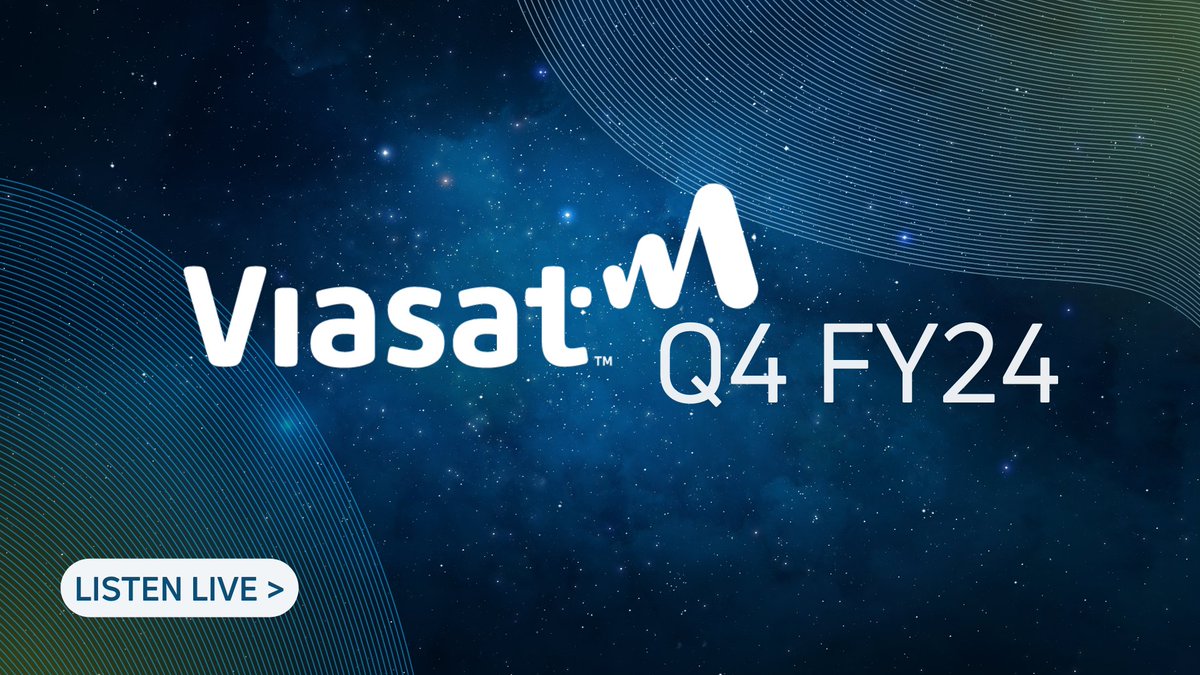 Our #Q4 #FY2024 earnings call begins now. Join here:vsat.co/3V8dH2I $VSAT #earnings #financialresults