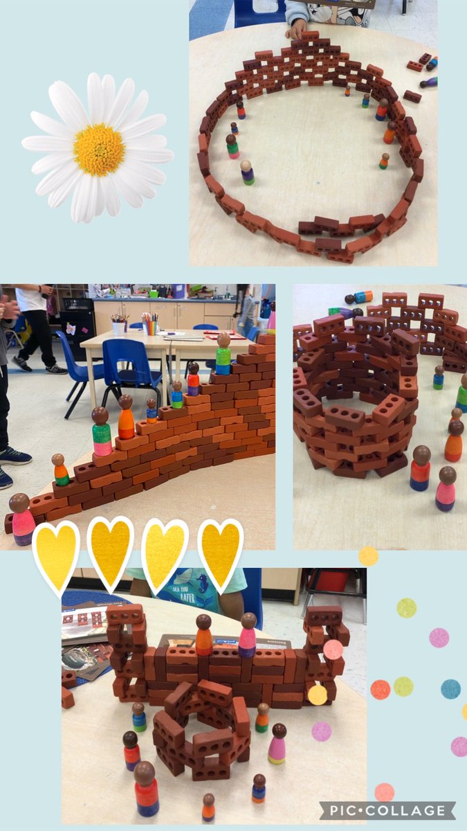 Such amazing structures created by the children using these mini bricks from ⁦@scholarschoice⁩ 
Peg dolls hand painted by instagram.com/ashpaintsthing… #fdk #playislearning