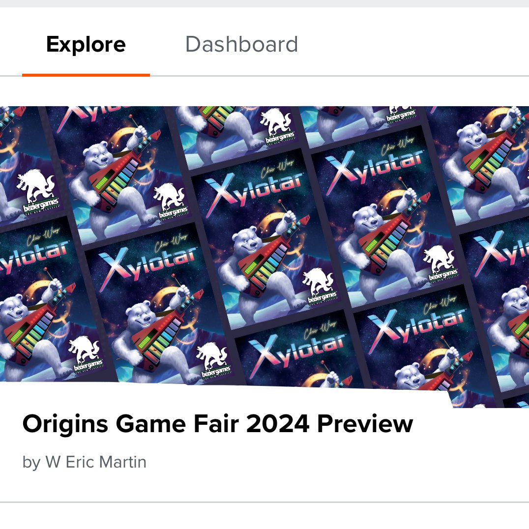 🐻‍❄️🎸 ICYMI, @boardgamegeek posted the Origins Game Fair 2024 Preview page!

👀 New Releases:
boardgamegeek.com/geekpreview/66…

#ICYMI #originsgamefair