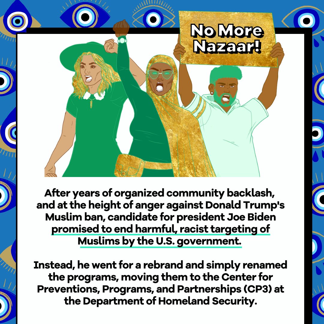 AdvocatesTweets's tweet photo. We must END these harmful surveillance programs that target Muslims and young activists, not spend $20 million on them. Our Muslim youth activist are #MuslimAnd just trying to live their damn lives without an evil eye (nazaar) always over their shoulder. https://t.co/TBvq8xYFWR