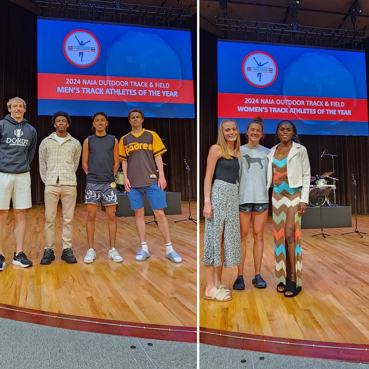 M 🏃‍♂️ & W🏃‍♀️
Shout out to the @USTFCCCA award winners that were honored during the student-athlete experience! 

#collegetrack