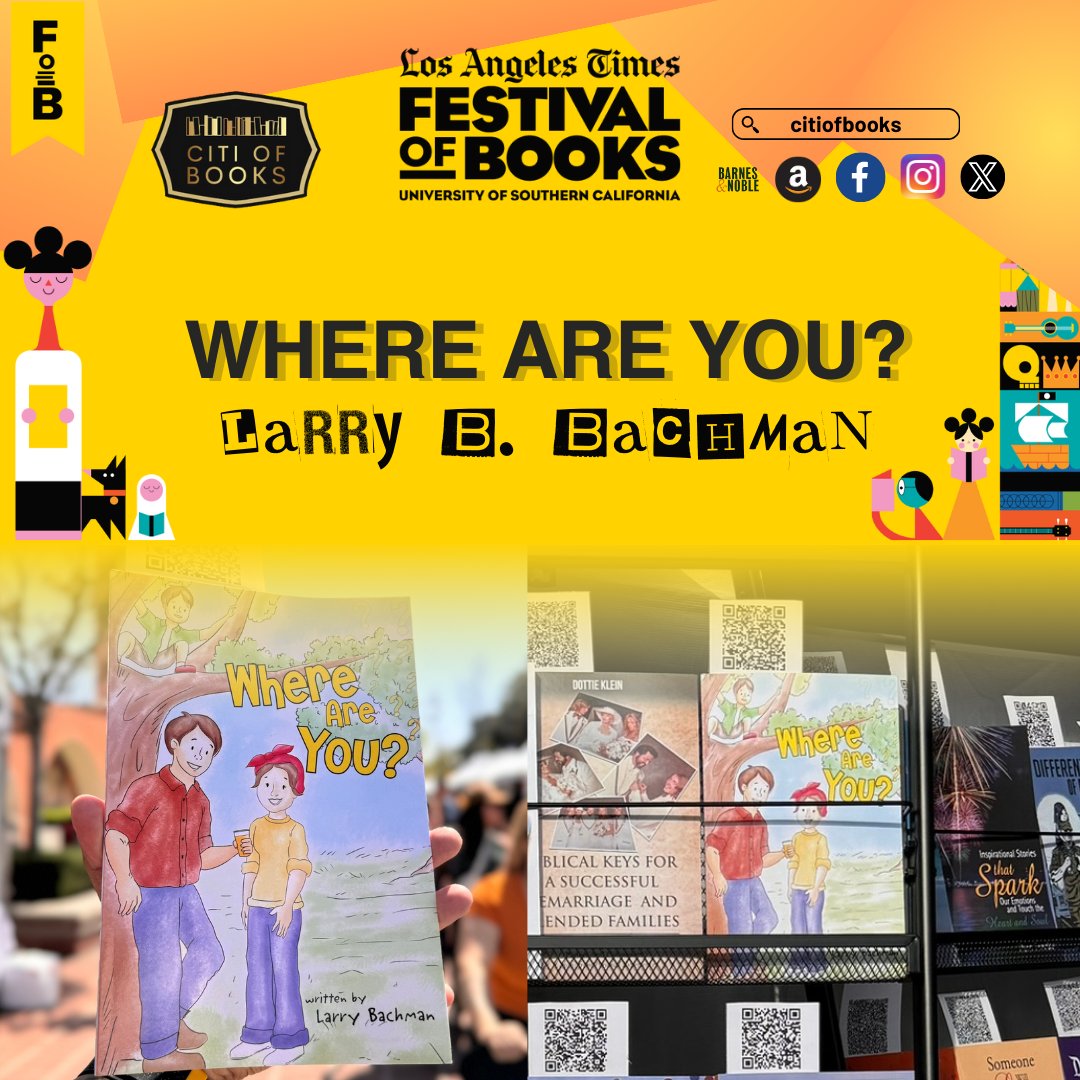“Where Are You?” by Larry B. Bachman was displayed at The Los Angeles Times Festival of Books at the University of Southern California✨

#CitiofBooks #LATimesFestivalofBooks #LATFOB #BookEvents #AuthorsofCOB #booklovers #booktok #AuthorsofCOB #writerslift