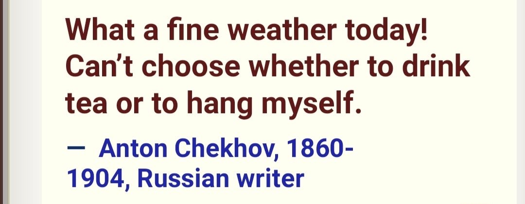 Chekhov was so real for this