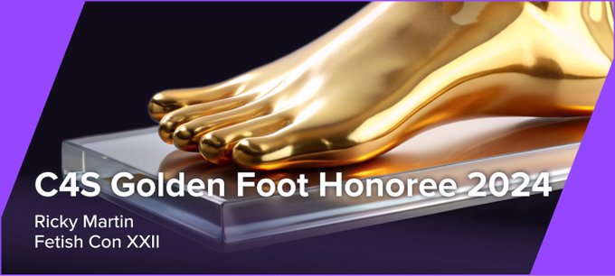 BRING RICKY MARTIN TO FETISH CON!  Actor and singer Ricky Martin recently came out as a foot fetishist