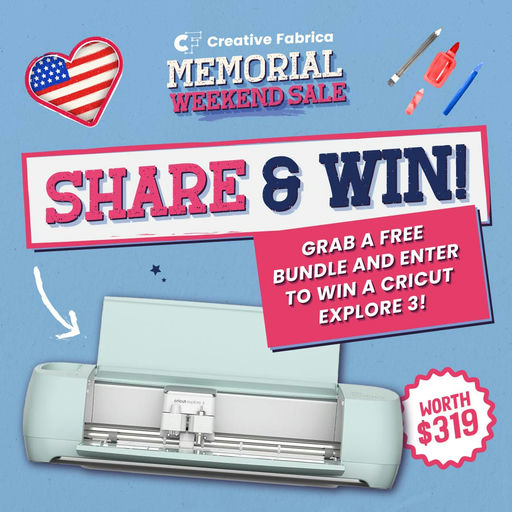Grab a free bundle and enter to win a Cricut Explore 3!! The Mega SVG Bundle is one of the free bundles today that if you download you get to enter!! 

(aff link): bit.ly/3QVDJnl

#Bundles #CreativeFabrica #Creatives #DigitalProducts