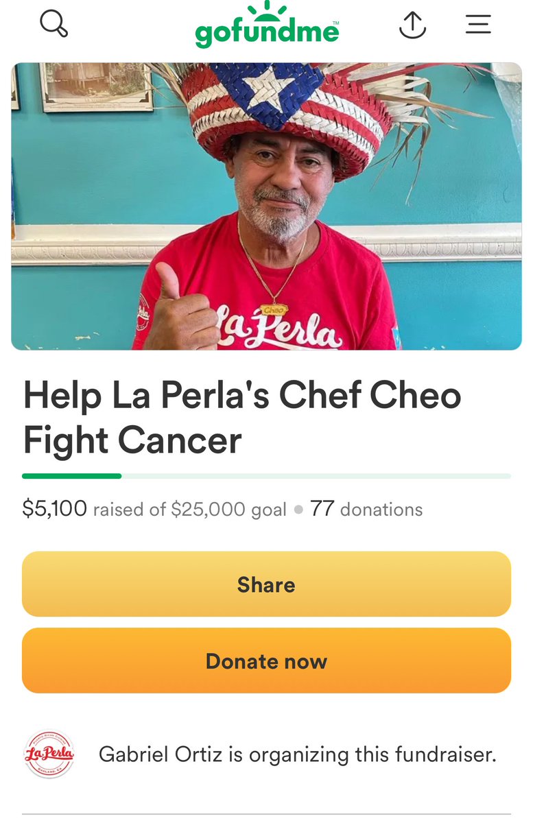 Popular Oakland chef, Jose Ortiz, is taking a break from the kitchen after being diagnosed with liver cancer. Community members are now helping to support his restaurant and his fight to beat cancer. @nbcbayarea #Oakland #LaPerlaPuertoRicanCuisine