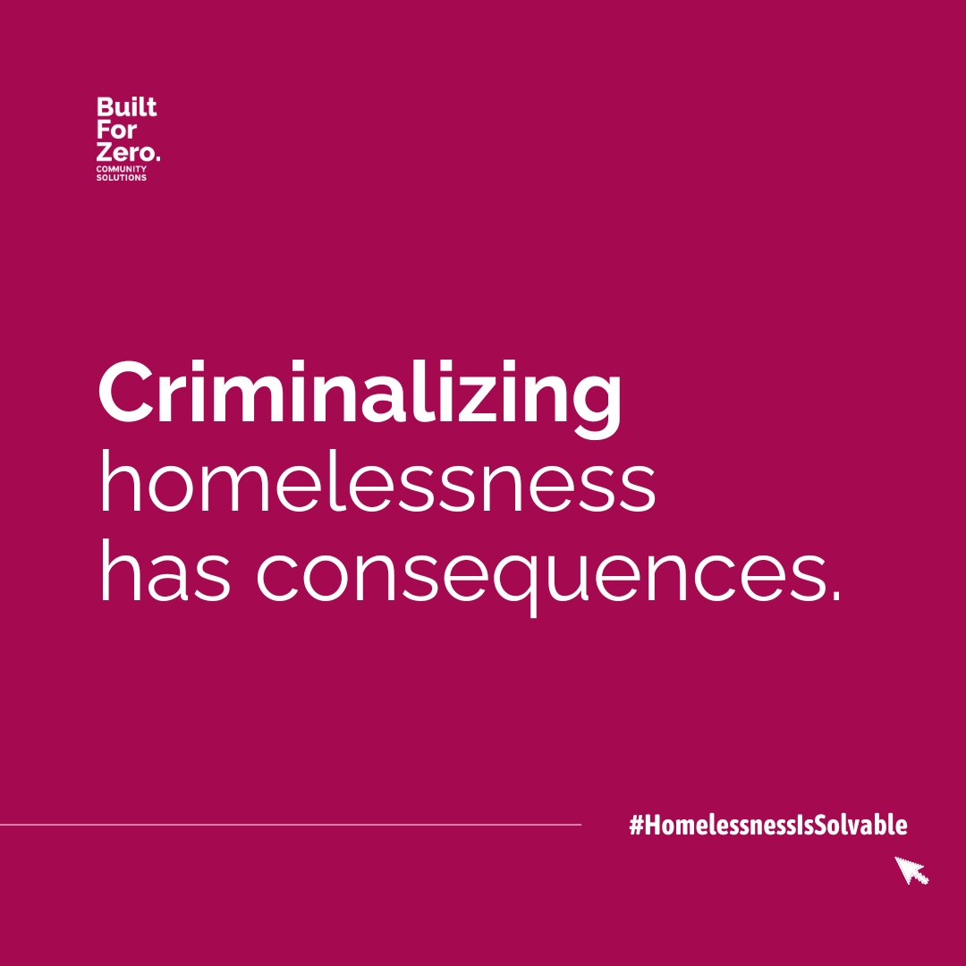 Criminalization adds to the trauma of experiencing homelessness and makes it harder to establish trust within the community. #HomelessnessIsSolvable Learn more about the #JohnsonVGrantsPass case: bit.ly/3xmp8dv