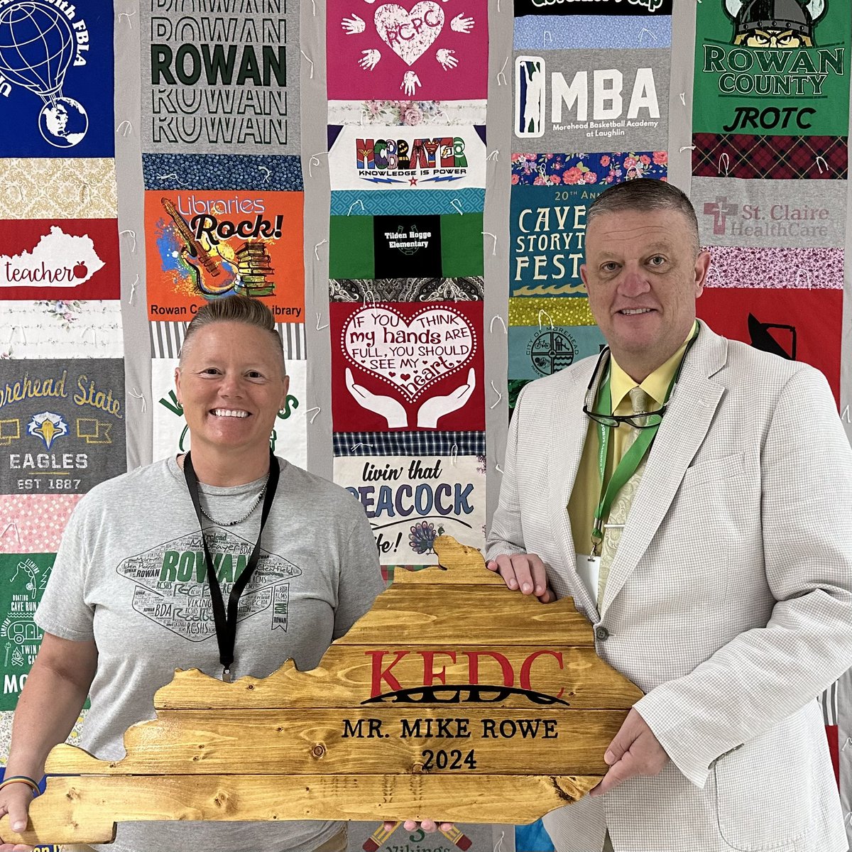 We delivered Superintendent Michael Rowe with his gift for serving on the 23’-24’ KEDC Executive Board! #WeAreKEDC