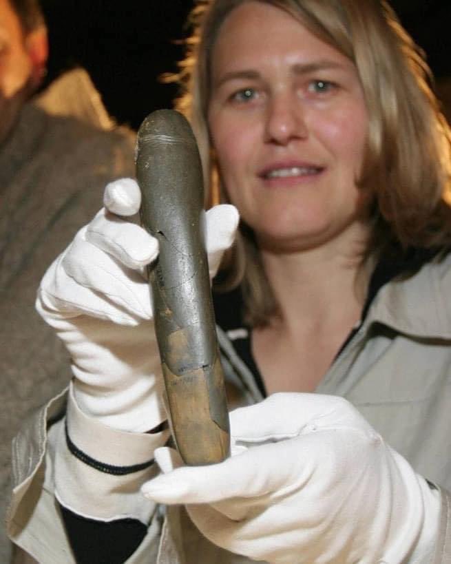 Hey Christians, this dildo is 22,000 years older than you numpties claim the age of the earth. Google ‘hohle fels cave phallus’ thanks.