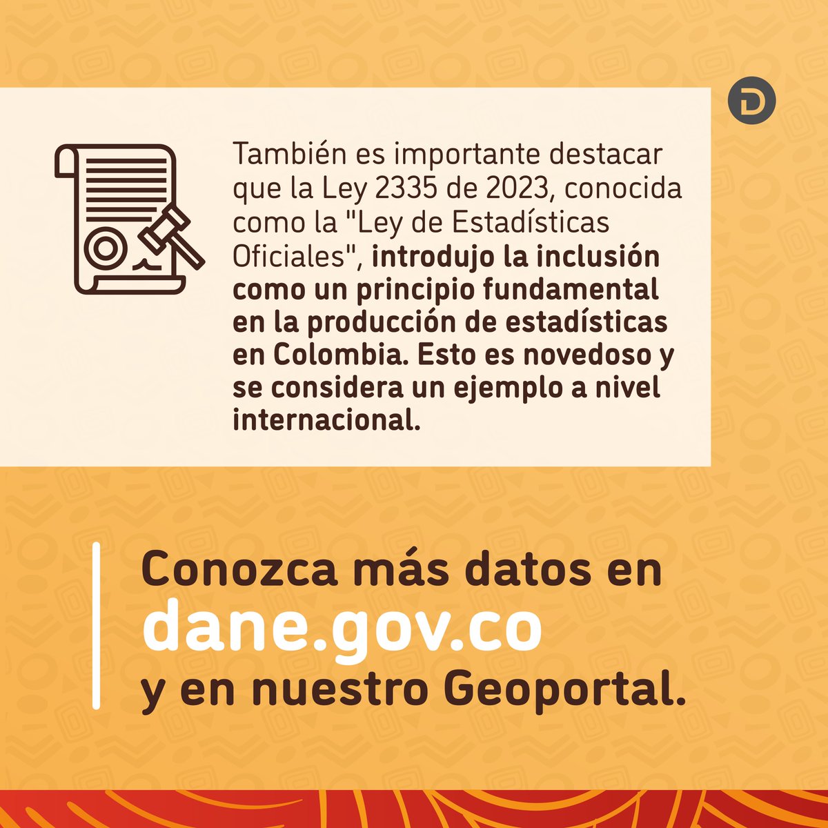 DANE Colombia tweet media