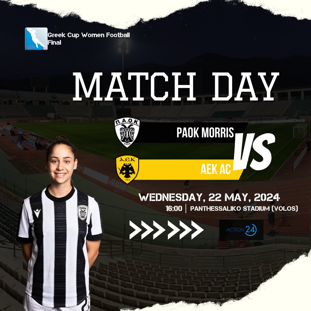 🔥 #MATCHDAY 🔥 | 🏆 Final 🆚 AEK

#ACPAOK #PAOK #WomenSoccer #WomenFootball #GreekCupWGR #HereIsNorth