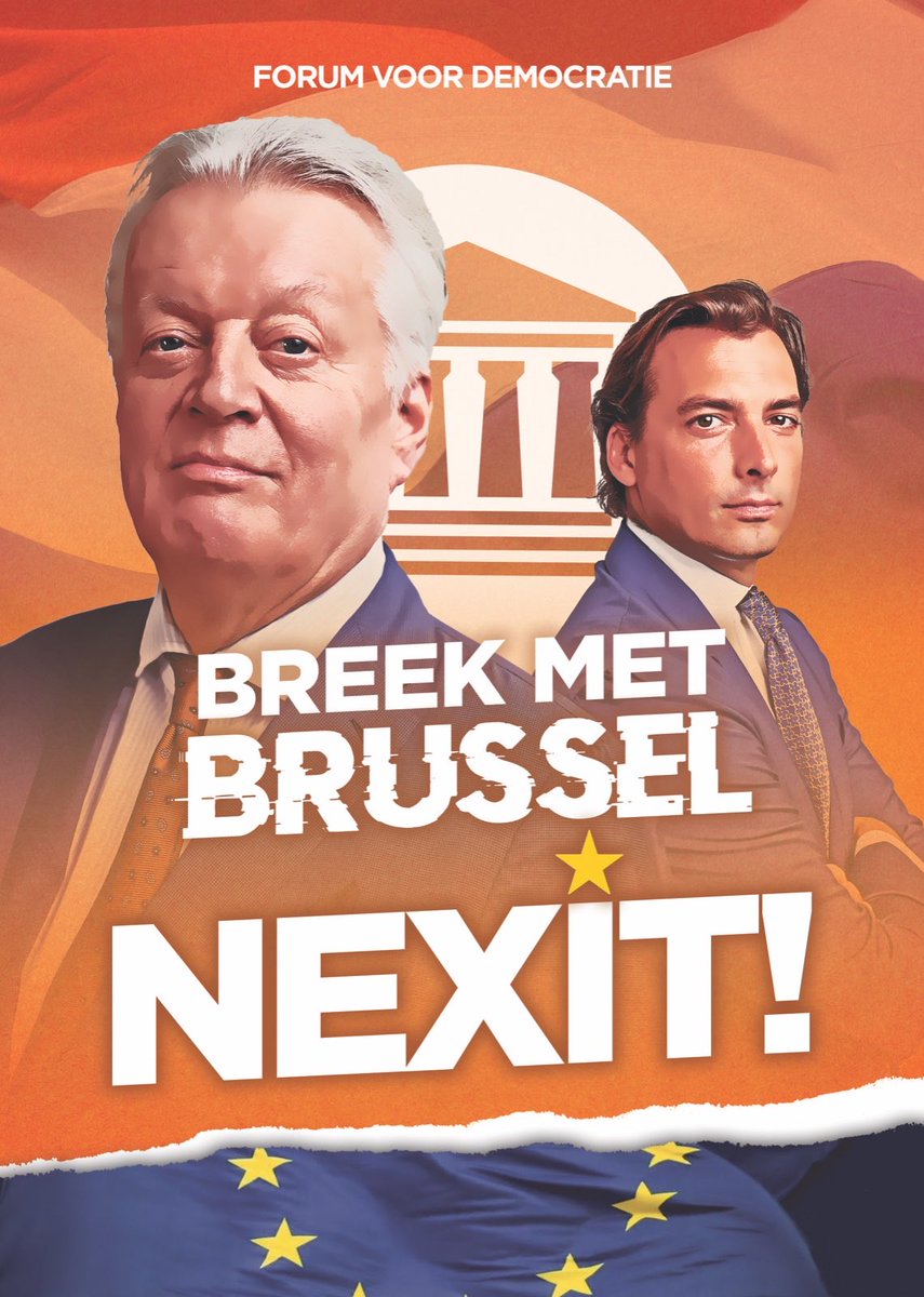 Breek met Brussel. Kies voor een Nexit. Stem 6 juni op Forum voor Democratie!👊