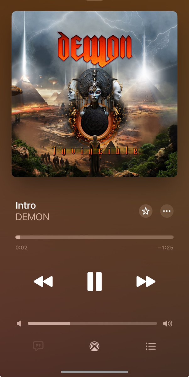 【Now Playing】

おはようございます😁
今朝はこのアルバム👍

Demonのニュー・アルバム
/ Invincible

#NowPlaying #Demon