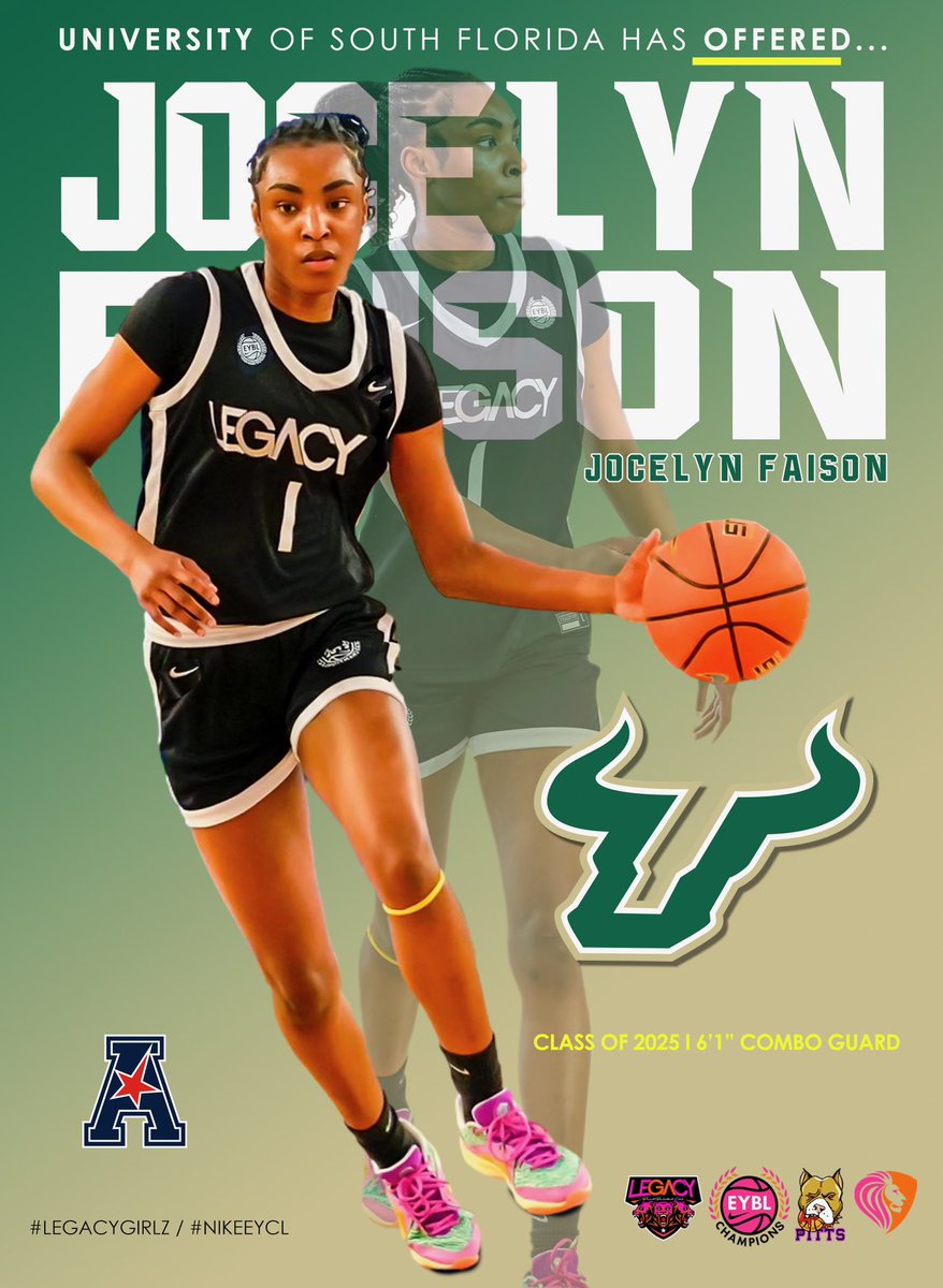 After a great conversation with coach G, I am blessed to receive an offer from University of South Florida! Thank you for the opportunity🙏🏽 @USFWBB