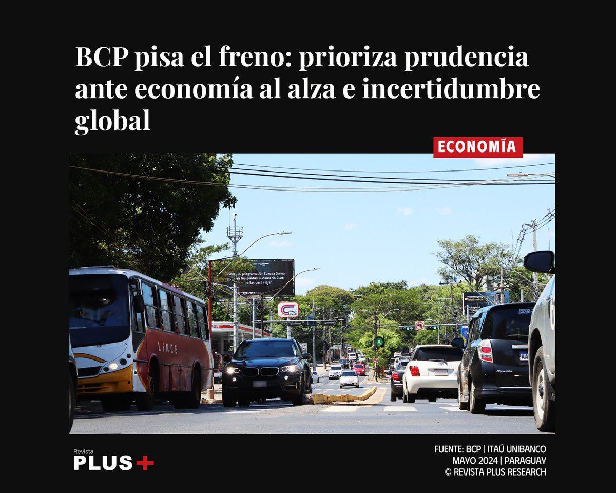 🚫 BCP PISA FRENO

⏸️ Analistas prevén que el Banco Central del Paraguay hará una pausa prolongada en su ciclo de relajación monetaria.

📊 Con un último recorte de 0,25%, la tasa de política cerraría en 5,75% para fin de año, según un reporte de Itaú Unibanco.