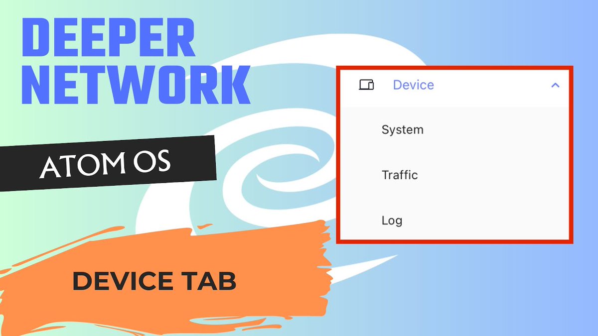 💻 The Device Tab in AtomOS offers essential information about your device including firmware versions, traffic and log. The log feature helps you find domains for sites and services that you want to route. 👉Check out the video: youtube.com/watch?v=lv09fM… #tutorial #cybersecurity