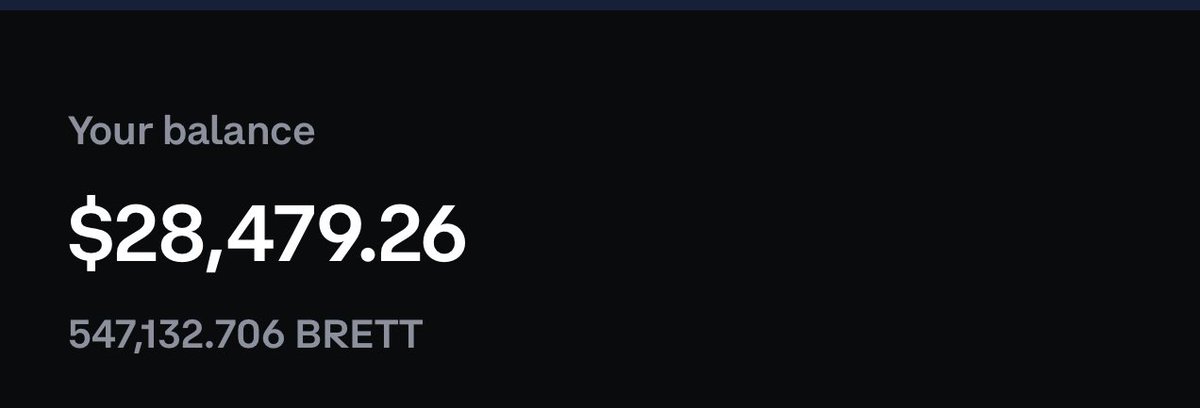 550k  $brett in this wallet &amp; 200 k in another my goal is  1 million before we hit a bill marketcap! Been accumulating every week little by little 🚀🚀🚀