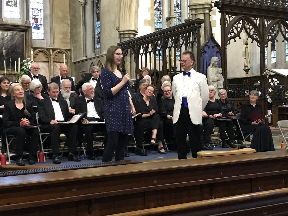 Such gratitude to Steve Kings and the lovely Monmouth Choral Society @monmouthsing for the beautiful première of my three choral pieces 'Wye'! Thank you also to the members of Cor Meibion Mynwy @MonmouthMVC  who came to sing too! :) x @TyCerdd_org @MakingMusic_UK @soundandmusic