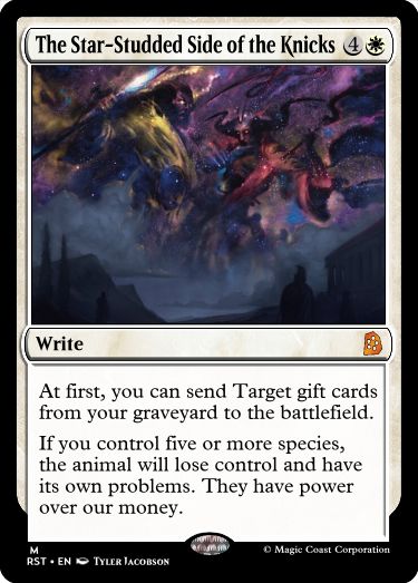 RosewattaStone's tweet photo. Starfield of Nyx #GoogleTranslatesMTG https://t.co/qNsOocRAHs