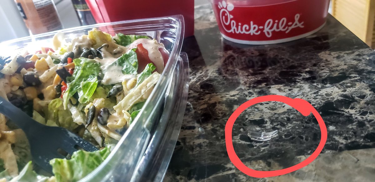 INAYA DAY (@inayaday) on Twitter photo Went to <a href="/ChickfilA/">Chick-fil-A, Inc.</a> in Linden NJ and GLASS was in the salad! Wow! Can't get anyone on the phone and their voicemail is FULL. Just horrible. SMH! Went to <a href="/ChickfilA/">Chick-fil-A, Inc.</a> in Linden NJ and GLASS was in the salad! Wow! Can't get anyone on the phone and their voicemail is FULL. Just horrible. SMH!
