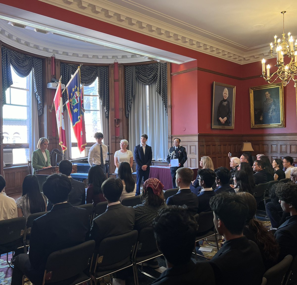 RideauHallFdn's tweet photo. Thank you to the Honourable Edith Dumont, Lieutenant Governor of Ontario, @Igontario, for being part of the Ingenious+ Regional Awards Ceremony!
We so appreciate the warm welcome! #IngeniousPlus https://t.co/Tq8ebaFGz0