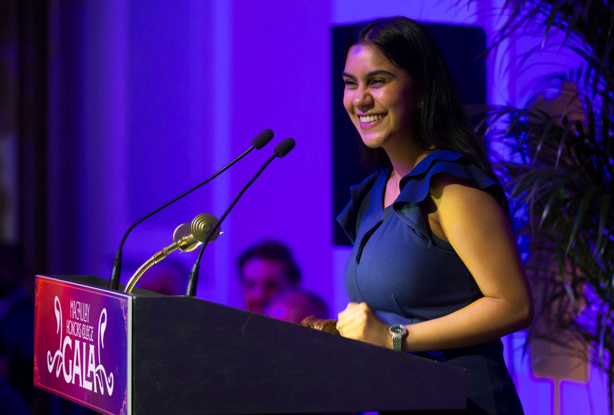 Shania Persaud, Scholars Council President and representative for Baruch '25, gave a powerful speech at this year's Macaulay Gala about the importance of the Opportunities Fund, sharing stories about her experiences on the annual SC Retreat and studying abroad in London. 🌟💐