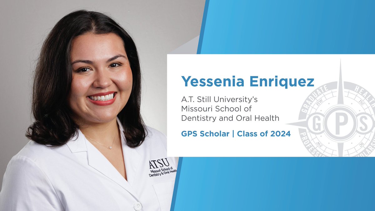 ATSU_news's tweet photo. Congratulations to our graduating GPS Scholar, ATSU-MOSDOH's Yessenia Enriquez, DMD, '24. We're celebrating our graduating GPS Scholars and wishing them the best in their careers. Congratulations, Dr. Enriquez!

Support GPS at https://t.co/6zODj4LNvO

#ATSUPride #ATSUDiversity https://t.co/PCo9wFae96