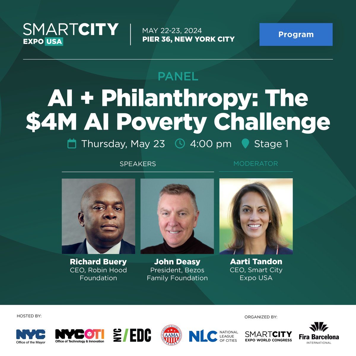 Find Robin Hood CEO @RichardBuery at @SmartCityExpoUS from May 22-23 in NYC where he'll be speaking alongside philanthropic leaders who are pushing the boundaries on AI and the fight against poverty. #FightPoverty #SCEUSA24
smartcityexpousa.com