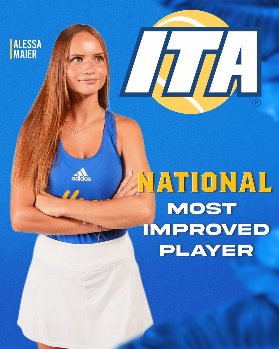 Thought we were done?

After a season full of new personal bests and program records, Alessa Maier is your ITA Division II National Most Improved Player!

Full Story📰: bit.ly/4e10eRQ

#BeRelentless x #JavPride
