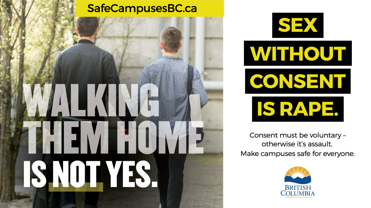 Help make our campuses free from sexual violence. Take the Safer Campuses: Sexual Violence course to learn about sexual violence, consent and how you can be an active bystander. selkirk.ca/sexual-violenc…