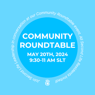 Blogged: May 2024 Community Round Table with audio extracts + video - wp.me/pxezy-AiV - #SecondLife #SL