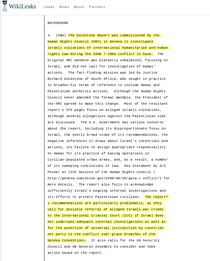 How US moved to block International Criminal Court referal for alleged Israeli war crimes after 2009 Goldstone report #Gaza #ICC Link: web.archive.org/web/2022062721…