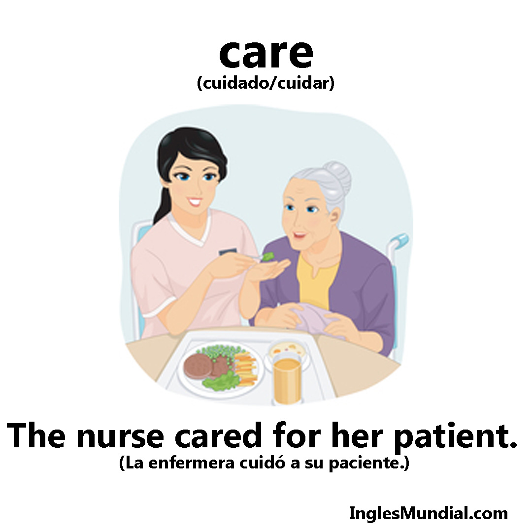 La palabra del día en inglés hoy es 'care' (cuidado/cuidar).

'The nurse cared for her patient.'
(La enfermera cuidó a su paciente.)

inglesmundial.com/palabras/care.…

#ingles #palabradeldia #aprenderingles #clasesdeingles #leccionesdeingles #vocabularioingles #inglesbasico