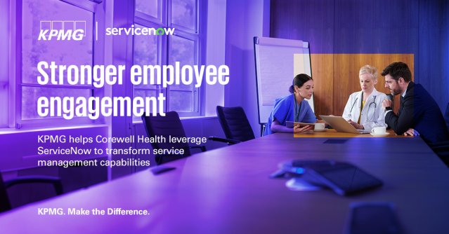 Seeing an opportunity to transform the #employeeexperience while replacing legacy #ERP and modernizing #ITSM, #CorewellHealth enlisted KPMG to help envision and execute an ambitious future state. Transforming operations led to greater employee engagement. bit.ly/3V9rqpS