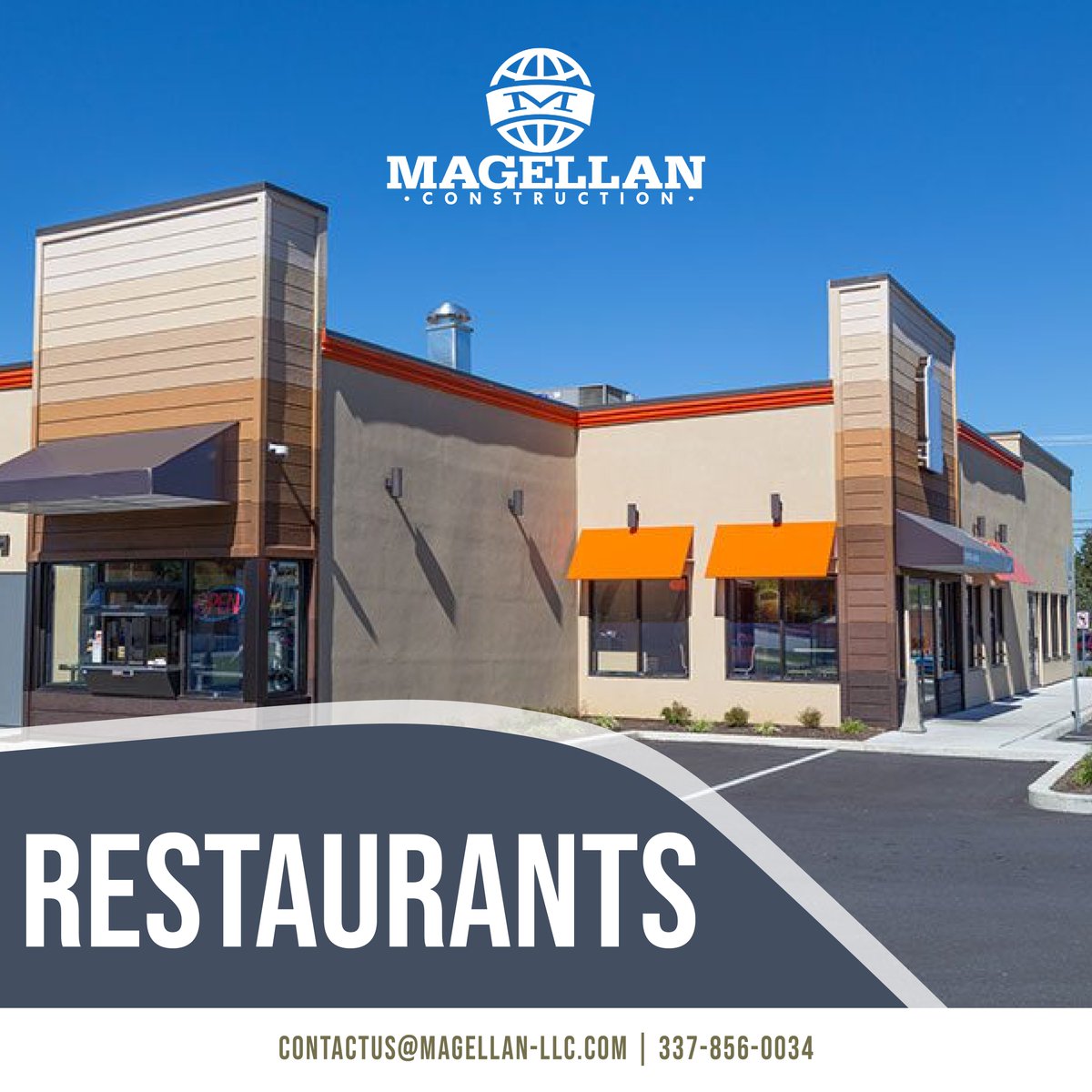 Do you need help with your next Restaurant Project? We are here for it!
Contact us today to see what we can do for you!

📱(337) 856-0034
📨contactus@magellan-llc.com
🌐bit.ly/3V73fIG  

#CommercialConstruction #Construction #RestaurantConstruction #WeGetItDone #Mage ...