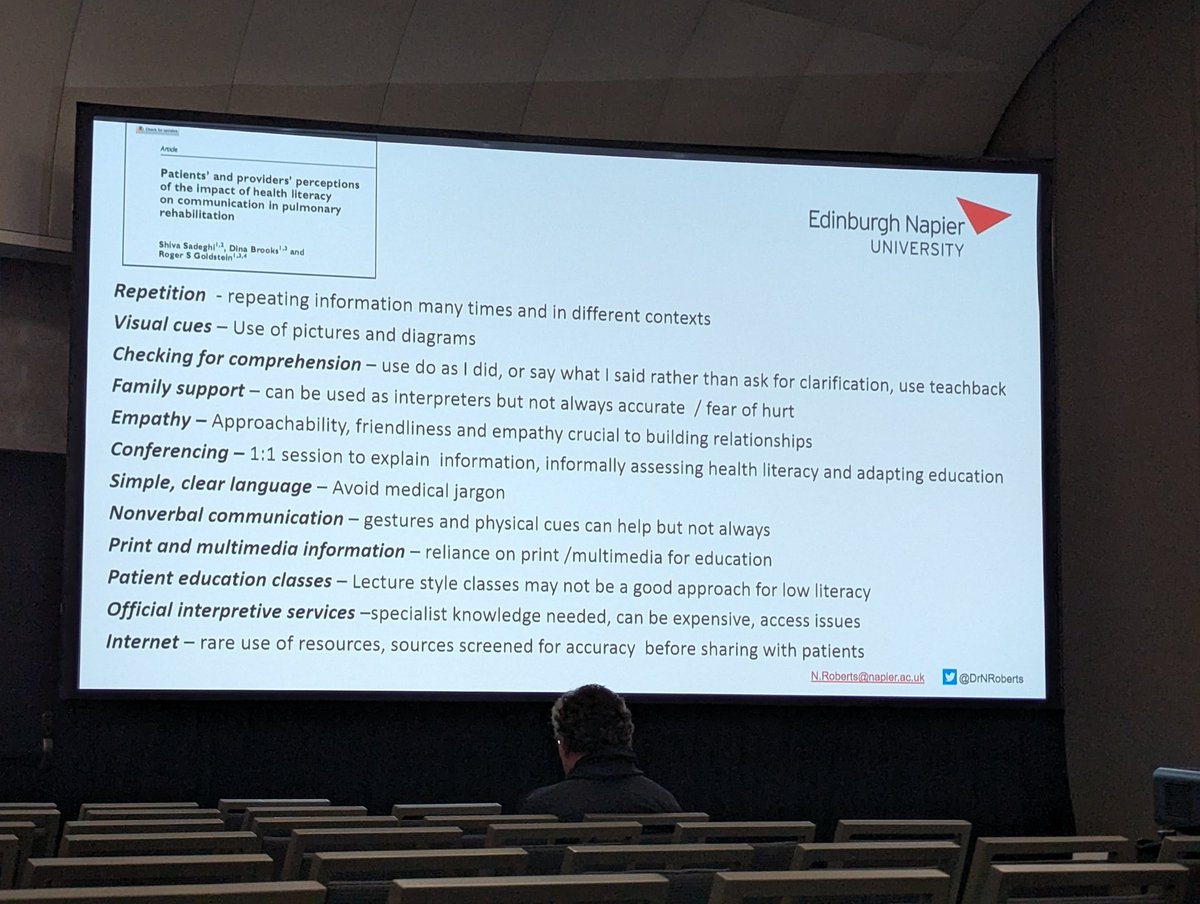 Techniques to overcome health illiteracy #ATS2024