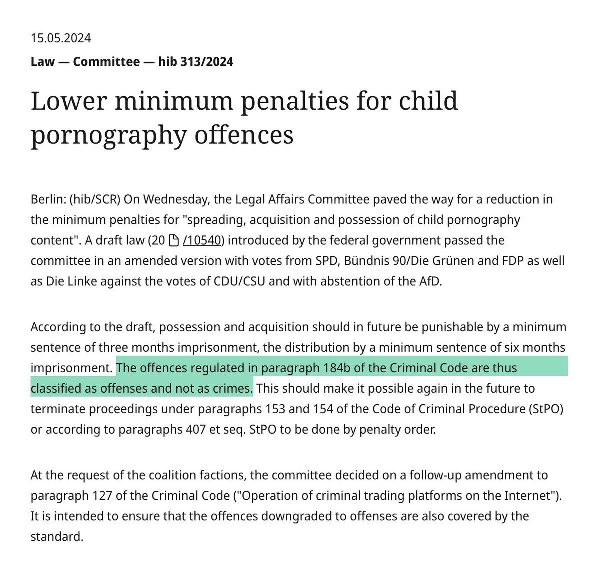 Slatzism's tweet image. @CommunityNotes aren’t supposed to be running political cover for the German government, they’re supposed to correct misinformation.

Absolutely nothing @reduxx or @libsoftiktok reported was incorrect.

Germany’s parliament decriminalized the possession, acquisition, and