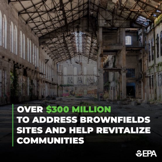 The @EPA has announced over $300 million to address #Brownfields sites, including $500,000 for @CityOfBaker. This is a step toward #EnvironmentalJustice and will revitalize communities. Over half of this funding was made possible by the #BipartisanInfrastructureLaw, which I