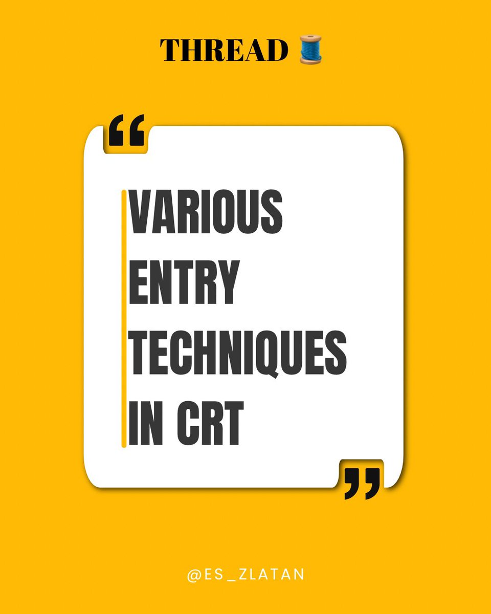 es_zlatan's tweet image. The CRT offers up to 6 entry opportunities 80% of the time

1: turtle soup
2: ob
3: fvg
4: ote
5: breaker
6: KOD 

Pick one and stick to it and see you game change
One of it, literally has 90% winrate but I will discuss about 5
Credits:- @Romeotpt 
And to the CRT Ambassador…