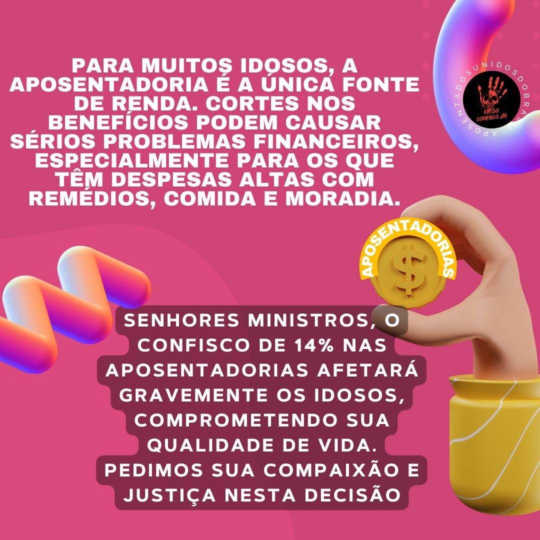 @NiniveVanda @LoguercioRosely @Marcinhatinelli @nunesmarquesk @MinAMendonca @Cristianozaninm @FlavioDino 'Art.149 da EC103/19 prevê desconto de 14% nas aposentadorias de Servidores. STF, esse artigo é inconstitucional. @STF_oficial @gilmarmendes @LRobertoBarroso @alexandre 👇 Dignidade Já #JustiçaParaAposentados'