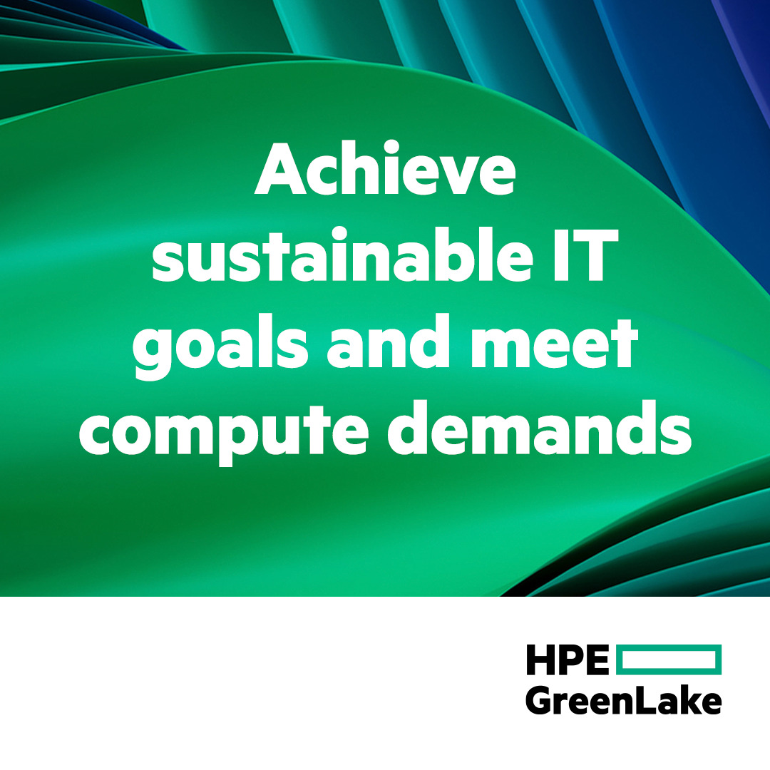 HPE_Compute's tweet image. Learn how you can achieve your sustainable IT goals and meet compute demands of the future. Upgrading your #ITinfrastructure and aligning technology with sustainability can help you excel in the digital age. #HPECompute @intel Learn more @ hpe.to/6013diqRZ